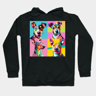 Rat Terrier Pop Art - Dog Lover Gifts Hoodie